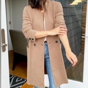 The Reset R Label Knit Coatigan Toffee